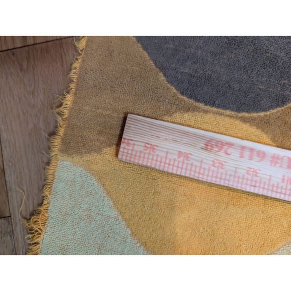 Vintage Bath Towels Cannon Royal Family Seven Seas Yellow Orange Brown Lot Of 2 - Picture 4 of 7